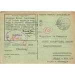 1942 Oroszország. Vitéz Garamvölgyi Imre főhadnagy húsvéti üdvözlete. Tábori Postai Levelezőlap, saját kézzel rajzolt ...