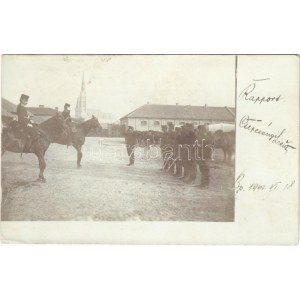 1901 Budapest, Rapport. Osztrák-magyar katonák csoportja / Austro-Hungarian K.u.K. military, group of soldiers...