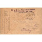 1917 Ein donnerndes Hoch! Feldpostkarte / Első világháborús katonai tábori posta, üdvözlet. Kézzel rajzolt / WWI k.u.k...