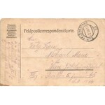 1915 Feldpostkarte / Első világháborús katonai tábori posta, üdvözlet. Kézzel rajzolt / WWI k.u.k. (Austro-Hungarian...