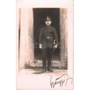 1916 Neuhaus, Magyar katona karddal / Hungarian soldier with sword. photo