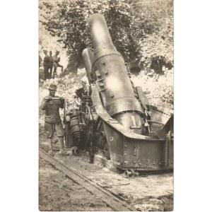 Osztrák-magyar Skoda 30,5 cm-es mozsárágyú / WWI Austro-Hungarian K.u.K. military, 30,5 cm mortar...