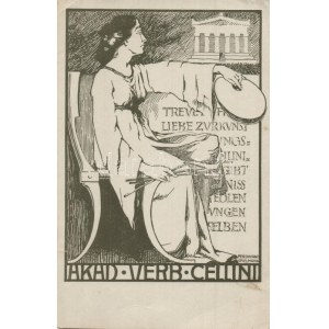Akad Verb Cellini / Art Nouveau lady. Lorenz & Massoth s: Ferdinand Spielmann (EK)