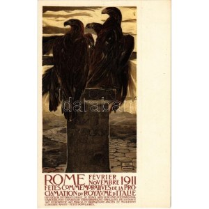 1911 Rome, Fetes Commémoratives de la Proclamation du Royaume d'Italie ...