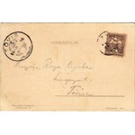 1900 Ezer Korona - Magyar Lucifer Banktól kiadva. Krampusz / Hungarian bank note, Krampus