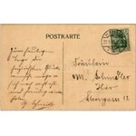 1908 Fünf Mal rechtes. Reichskassenschein / German cash receipt. Art Nouveau greeting, coat of arms. litho (fl...