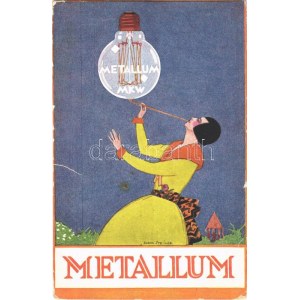 Metallum MKW / Kremeneczky János Metallum lámpa reklám / Hungarian lamp advertisement, light bulb s: Bernd. Steiner (EK...