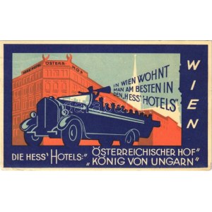 1956 Wien, Die Hess' Hotels: Österreichischer Hof König von Ungarn. In Wien wohnt man am besten in den Hess' Hotels...
