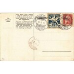1913 Deutsche Flugzeuge. Für Flugpostmarke / German aircraft - for airmail stamp. litho s...