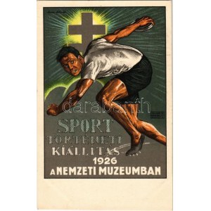1926 Sporttörténeti kiállítás, Nemzeti Múzeum, reklám; Kellner és Mohrlüder Rt. / Sports History Exhibition...