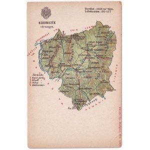 Háromszék vármegye térképe. Kiadja Károlyi Gy. / Map of Trei Scaune county (EK)