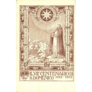 Il VII. Centenario di S. Domenico 1221-1921 / 5th centenary of S. Domenico. Art Nouveau, floral