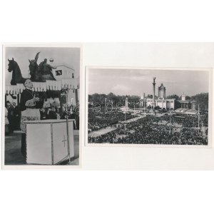1938 Budapest XXXIV. Nemzetközi Eucharisztikus Kongresszus / 34th International Eucharistic Congress - 2 db képeslap...