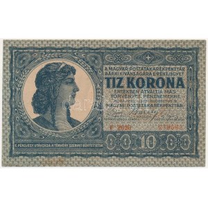 1919. augusztus 9. 10K F 2026 278682 T:II,II- folt / Hungary 9th August 1919. 10 Korona F 2026 278682 C:XF...