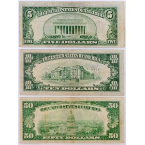 Amerikai Egyesült Államok 1934-1945. (1934) 5$ Federal Reserve Note zöld pecséttel William Alexander Julian...