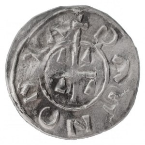 1060-1063. Denár Ag I. Béla (0,38g) T:2 patina / Hungary 1060-1063. Denar Ag Béla I (0,38g) C:XF patina Huszár: 12....