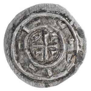 1116-1131. Denár Ag II. István (0,33g) T:1 patina / Hungary 1116-1131. Denar Ag Stephen II (0,33g) C...