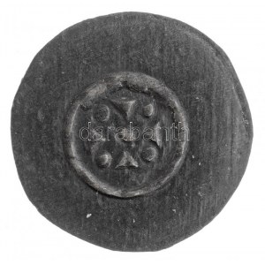 1162-1172. Denár Ag III. István (0,28g) T:1- patina / Hungary 1162-1172. Denar Ag Stephen III (0,28g) C...