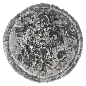 1162-1172. Denár Ag III. István (0,22g) T:2 patina, lakkozva / Hungary 1162-1172. Denar Ag Stephen III (0,22g) C...