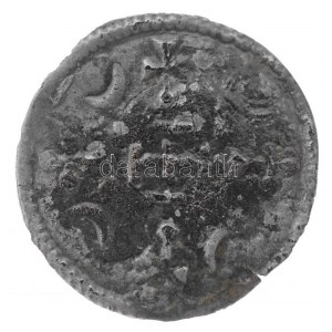 1162-1172. Denár Ag III. István hibrid veret (0,29g) T:2,2- kis rep., lakkozott, patina / Hungary 1162-1172...