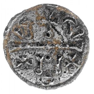 1162-1172. Denár Ag III. István hibrid veret (0,19g) T:2 lakkozott, patina / Hungary 1162-1172. Denar Ag Stephen III...