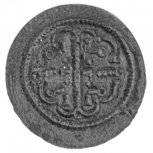 1172-1196. Denár Ag III. Béla (0,46g) T:1- apró lyukak, kissé hajlott lemez, patina / Hungary 1172-1196. Denár Ag ...