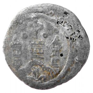 1205-1235. Denár Ag II. András (0,55g) T:2- patina / Hungary 1205-1235. Denar Ag Andreas II (0,55g) C...
