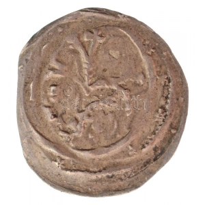 1205-1235. Denár Ag II. András (0,58g) T:2- UNIKUM! / Hungary 1205-1235. Denar Ag Andreas II (0,58g) C:VF UNIKUM...