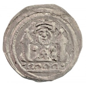 1205-1235. Denár Ag II. András (0,68g) T:2 kis karc RR! / Hungary 1205-1235. Denar Ag Andreas II (0,68g) C...