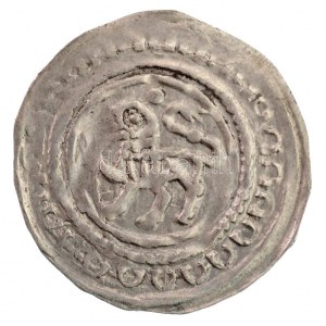 1205-1235. Denár Ag II. András (0,68g) T:2 kis karc RR! / Hungary 1205-1235. Denar Ag Andreas II (0,68g) C...