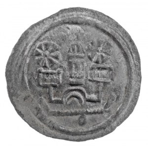 1205-1235. Denár Ag II. András (0,41g) T:1- RR! / Hungary 1205-1235. Denar Ag Andreas II (0,41g) C:AU RR! Huszár...