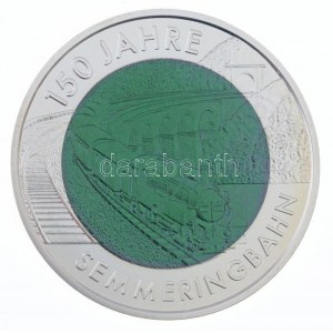 Ausztria 2004. 25E Ag-Nb 150 éves a Semmering-i vasút T:BU kis patina Austria 2004. 25 Euro Ag-Nb ...