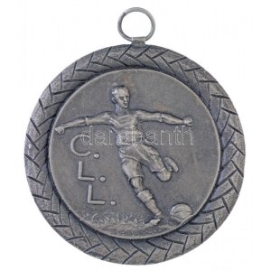 1930. C. L. L. (Cégcsapatok Labdarúgó Ligája) jelzett Ag labdarúgás sport emlékérem, FM gyártói jelzéssel (44,69g/0...
