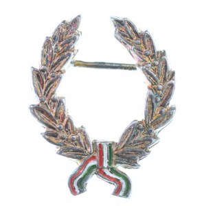 1990. Kossuth-díj jelzett Ag, részben zománcozott kitüntetés (24x19mm) T:1- / Hungary 1990. Kossuth Prize...