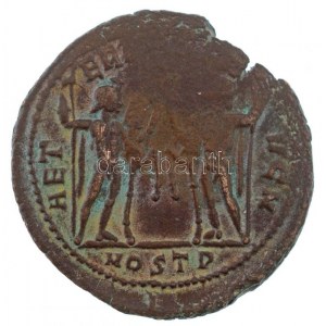 Római Birodalom / Ostia / Maxentius 309-312. Follis Br (7,40g) T:2- / Roman Empire / Ostia / Maxentius 309-312...
