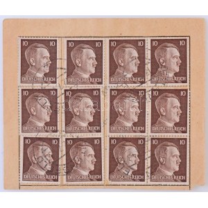 Német Harmadik Birodalom ~1930-1940. Deutsche Reichspost - HJ (Hiterjugend) Postsparkarte 10pf (12x...