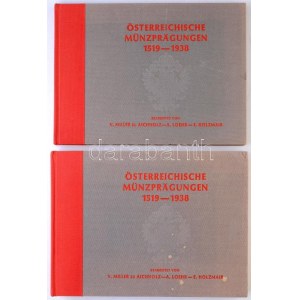 V. von Miller zu Aichholz - A. Loehr - E. Holzmair (szerk.): Österreichische Münzprägungen 1519-1938, I. és II. kötet...