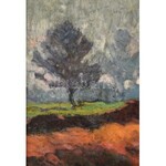 Pataky Sándor (1880-1969): Patakparton. Olaj, vászon, jelzett. Dekoratív fa keretben, 35×50 cm / Oil on canvas. Signed...