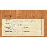 Monostori Moller Pál (1894-1978): Balaton, 1962. Olaj, farost, jelzett a hátoldalán. 34x29 cm