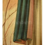 Hubay-Cebrián Andor (1898-1971): Patrona Hungariae. Olaj, vászon, jelzett a hátoldalán. Javított. Dekoratív fa keretben...