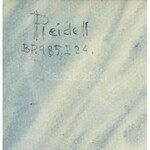 Pleidell János (1905 - 2007): Budai vár. Akvarell, papír. 39x 61cm, jelzett: Pleidell Bp. 985.I.24...