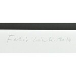 Fehér László (1953-): Hajléktalan vacsorája, 2014. Szitanyomat, papír, jelzett, próbanyomat próba jelzéssel...
