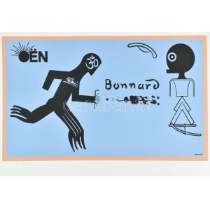 Rácmolnár Sándor (1960): Epic Bonnard, 2001. Szitanyomat, papír, jelzett, művészpéldány E.A. I/IX számozással...