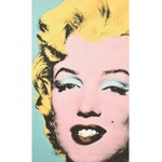 Andy Warhol (1928-1987): Négyszögletes Marylin Monroe Litográfia, papír. Sorszámozot 39/100 jelzett a nyomaton...