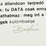 Bujdosó Alpár (1935-2021): Kitöltésre váró rovat.... Szitanyomat, papír, jelzett, művészpéldány E.A. jelzéssel...