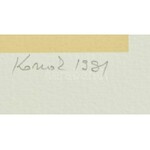 Konok Tamás (1930-2020): Konstruktivista kompozíció, 1991. Szitanyomat, papír, jelzett, számozott (29/40)...