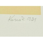 Konok Tamás (1930-2020): Dinamikus formák, 1991. Szitanyomat, papír, jelzett, számozott (29/40)...