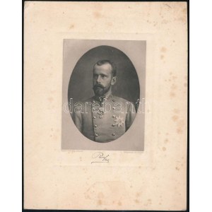 cca 1900 Habsburg-Lotaringiai Rudolf (1858-1889) osztrák főherceg, magyar királyi herceg, heliogravűr (fénnyomat)...