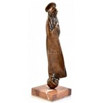 Melocco Miklós (1935 - ): Kisboldogasszony (1978), Bronz, jelzés nélkül. m: 28,5 cm Szimbolikus-realista szobrász...