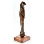 Melocco Miklós (1935 - ): Kisboldogasszony (1978), Bronz, jelzés nélkül. m: 28,5 cm Szimbolikus-realista szobrász...